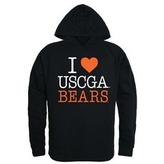 United States US Coast Guard Academy Bears USCGA I Love Hoodie Sweatshirt