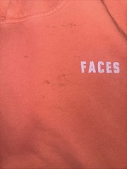 Mac Miller Faces 2014 Remember Album Graphic Hoodie Coral Unisex L *stains*