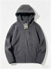 Baerskin Tactical Fleece Full Zip Hoodie Large Black Jacket Outdoors Preppy Mens