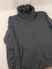 Nike Yoga Jacket Men Medium Gray Dri-Fit Full Zip Training Hoodie Stretch