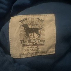 The Black Dog Legacy Clasic Heavyweight Hoodie Sweatshirt Sz XXS 2XS Blue