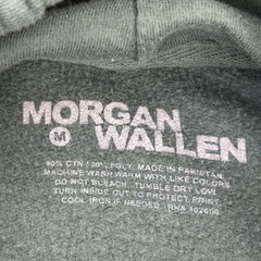 Morgan Wallen Hoodie Mens Medium One Night At A Time Tour Green Pullover Concert