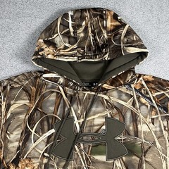 Under Armour Hoodie Men XL Camo Fleece Pullover Hunting Outdoor Storm Sweatshirt