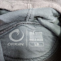 Origin Maine Hoodie Men Large 100 Kilo Heavy Cotton Fleece USA Made Faded