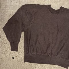 UNRELEASED SAMPLE YZY YEEZY CREW NECK PULLOVER BROWN 100% COTTON FLEECE PLUSH