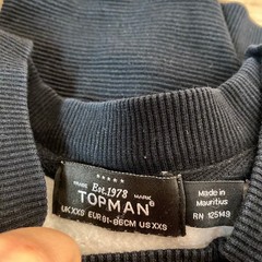 TOPMAN Mens Geometric Colorblock Sweatshirt Crewneck Pullover XXS