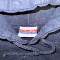 Quiksilver Boardriders Club Hawaii Hoodie Navy Blue Size M