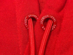 AKADEMIKS Men’s Red/Black Fleece Lined Hoodie Zipped Pockets NWT – Size L