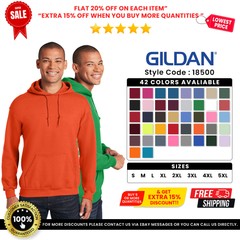 Gildan G185 Men’s Heavy Blend Pouch Pocket Long Sleeve Hooded Sweatshirt