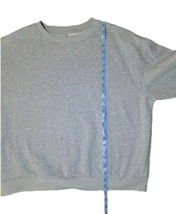 Grey Crewneck Long Sleeve Basic XL Casual Everyday Pullover Sweatshirt Unisex