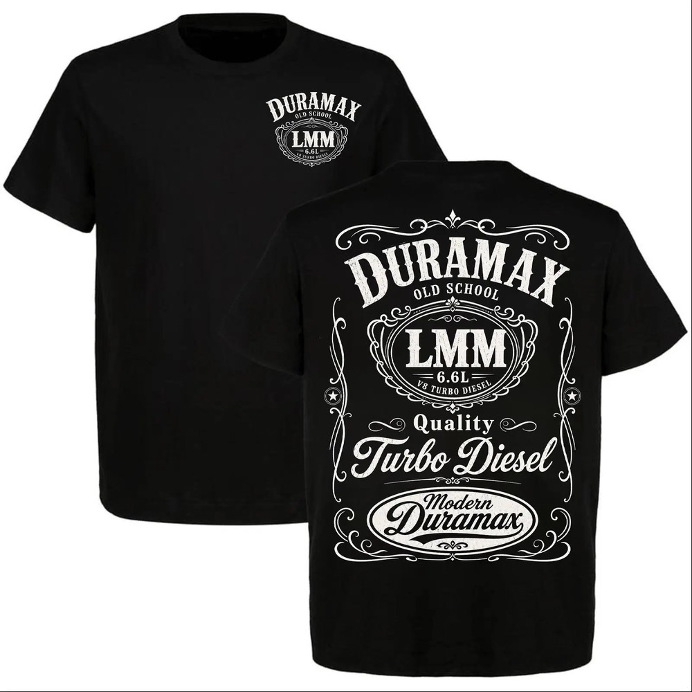Duramax LMM 6.6L V8 Turbo Diesel Shirt, Old School Diesel Truck Graphic Tee