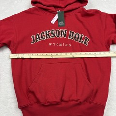 Wild Fable Hoodie adult S Red Pullover Oversized Hooded Pockets Embroidered Logo