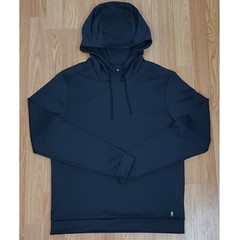 Rhone essentials performance hoodie jet black midweight moisture wicking sports