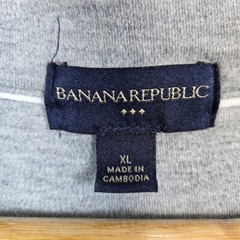 Banana Republic Dark Blue 1/4 Quarter Zip Size XL Pullover 100% Cotton WORN IN