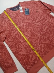 NWT Tommy Bahama Sweatshirt Men 2XL XXL Ben & Terry Twilight Palms Coral $128