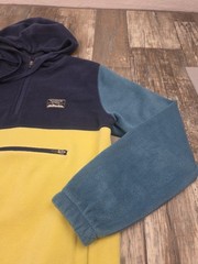 Massive Outdoor Hoodie Mens Small Colorful Pullover Blue Yellow