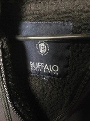 BUFFALO DAVID BITTON SHERPA LINED SWEATSHIRT FULL ZIPPER LARGE BLACK See Images