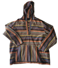 The Territory Ahead Men’s XXL Cotton Striped Pullover Hoodie Aztec Multicolor