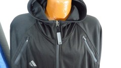 Adidas Combat Sports Rare Black Microfiber Hoodie Fits XXL Slim!