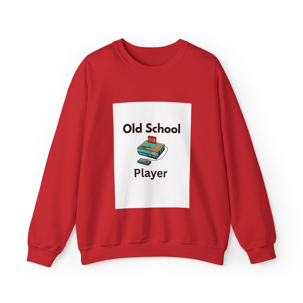 Seasonal Seller Sweatshirt: Old School Player, Vintage Gamer Gift, Retro Gaming