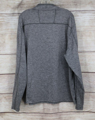 Mens Size XL Quarter Zip Pull Over Loose Light Sweatshirt Heather Gray
