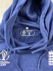 ENGLAND CRICKET 2019 WORLD CUP WINNERS Hoodie Navy Blue Pullover Size XL