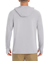 Men’s UPF50+ Sun Protection UV Block Shirts Outdoor Fishing Performance Hoodies
