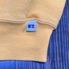 Russell Athletic Y2K Long Sleeve Sweatshirt Men’s Small Yellow Cotton Polyester