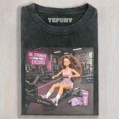 GYM DOLL GIRL FUNNY FACE MEME V1 UNISEX TEE