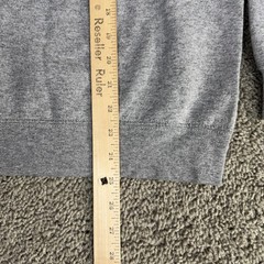 Ed Hoodie Mens Medium Gray Tree Logo Graphic Fleece Pullover Sweatshirt