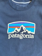 Patagonia Fitz Roy Horizons Uprisal Crew Sweatshirt Navy Blue XL Regular Fit