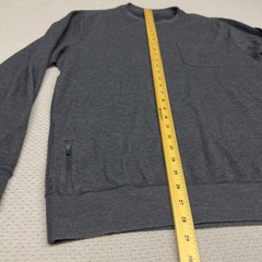 Vuori Jeffreys Pullover Crewneck Sweatshirt Mens Large Pocket Gray Knit V218