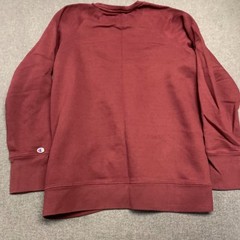 Champion Unisex Sweatshirt L Maroon Authentic Athleticwear Crewneck Script Logo