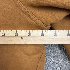 Alaskan Hardgear Duluth Trading Co Mens Large Full Zip Hoodie Ochre Brown Cotton