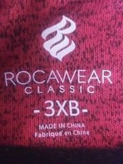 Rocawear Classic Men’s 3XB 3X Big Red Black Full Zip Hoodie Jacket~NWOT~yb