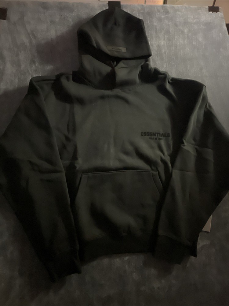 Essentials Fear Of God Stretch Limo Black Hoodie Men’s Size small