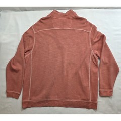 Tommy Bahama Tobago Bay Men’s 1/4 Zip Pullover Coral Color Sweatshirt. Size 3XL