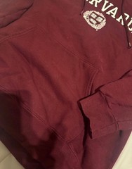 Harvard University Burgundy Maroon Pullover Hoodie Sweatshirt Size Small