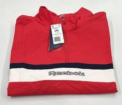 Reebok Men’s Classic Fit Quarter Zip Sweatshirt, Vector Red, Size 2XL