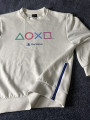 PlayStation x GU Collaboration White Sweatshirt from Japan (US SELLER) Small