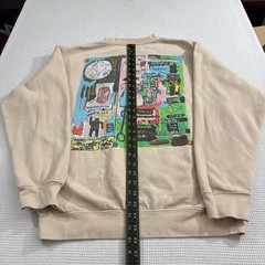 Jean Michel Basquiat Sweatshirt Mens M Crewneck Art Museum Modern Indie Comfort*