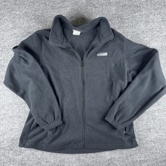Columbia Sportswear Fleece Jacket Men’s Sweater Black Full Zip Front XL