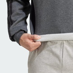 adidas Essentials 3-Stripes Fleece Sweatshirt Grey