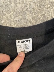 Vtg Chucky Sweater Black Medium My Friends Call Me Chucky Horror See Description