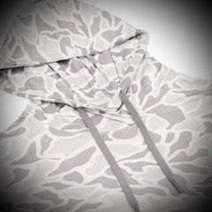 Burlebo Men’s Performance Hoodie – Lightweight XXL, White Camo