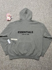 Fear of God Essentials Hoodie Dark Oatmeal SS22 size L 100% authentic