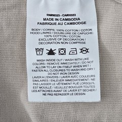 Nike Men Hoodie M Beige Logo Embroidered Oversized Zipper