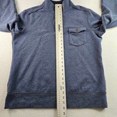 Tommy Bahama Quarter Zip Pullover Sweatshirt Men’s L Blue Cotton Polyester Blend