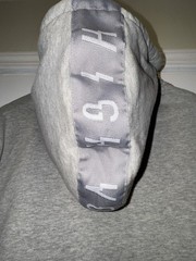 High Society Hoodie Men’s XL Gray Eye Graphic Heavyweight Streetwear H#13