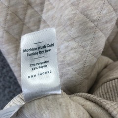 Marine Layer Sweatshirt Men Extra Large Oatmeal Corbet Quilted Crewneck Pullover